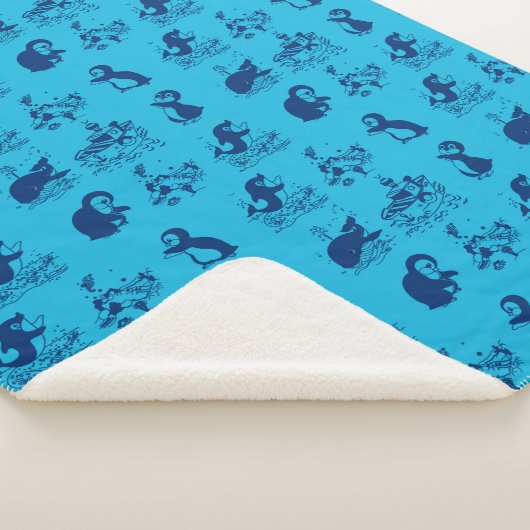 pinguïns in Antarctica Sherpa Deken (3/4)