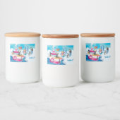 pinguïns in Antarctica Voedselcontainer Etiket (Flessen)