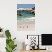 Pinguïns in Boulders Beach, Simons Town, South 2 Poster (Thuiskantoor)