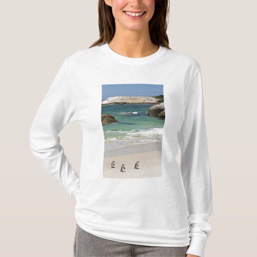Pinguïns in Boulders Beach, Simons Town, South 2 T-shirt (Voorkant)