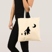 Pinguïns in de Antarctische maan Tote Bag (Voorkant (product))