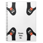 Pinguïns in de hoek notitieboek (Voorkant)