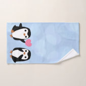 Pinguïns in de liefde handdoek (Handdoek)
