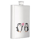 Pinguïns in de liefde heupfles (Rechts)