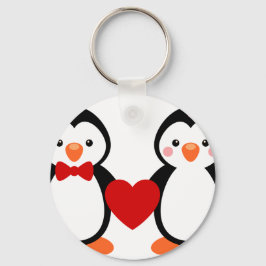 Pinguïns in de liefde sleutelhanger