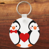 Pinguïns in de liefde sleutelhanger (Voorkant)