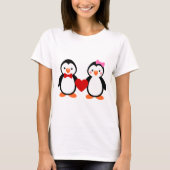 Pinguïns in de liefde t-shirt (Voorkant)