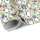 Pinguïns in Disguise Cadeaupapier (Rol Hoek)