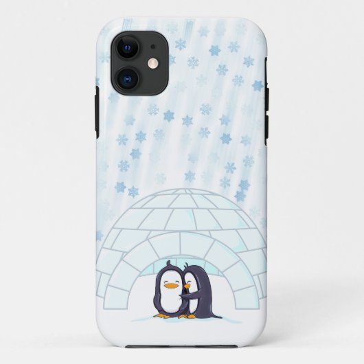 Pinguïns in Igloo tijdens het zagen Case-Mate iPhone Case (Achterkant)