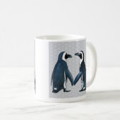 Pinguïns in liefde koffiemok (Voorkant rechts)