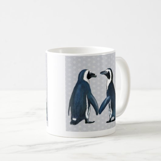 Pinguïns in liefde koffiemok (Voorkant rechts)
