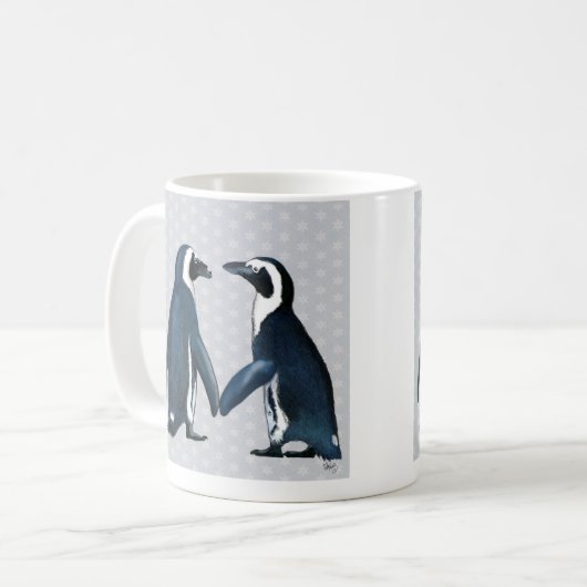 Pinguïns in liefde koffiemok (Voorkant links)