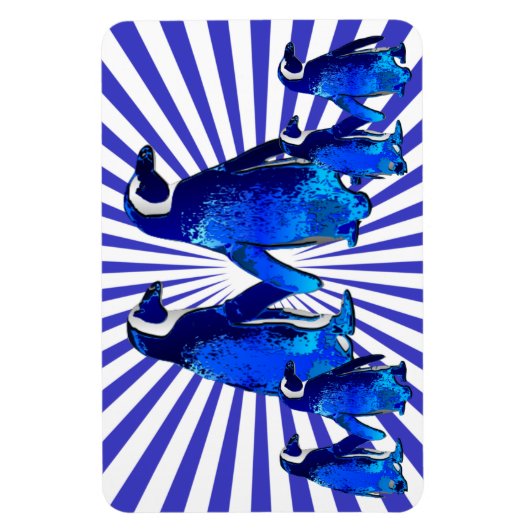 Pinguïns in liefde - magneet (Verticaal)