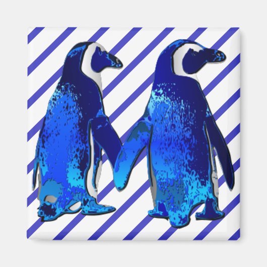 Pinguïns in liefde - magneet (Voorkant)
