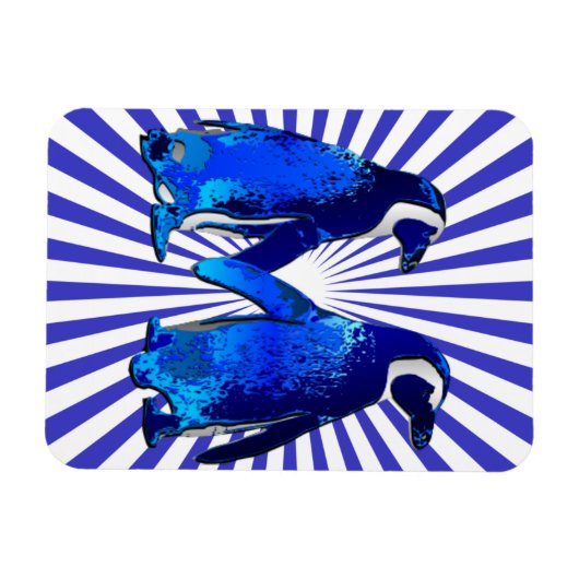 Pinguïns in liefde - magneet (Horizontaal)