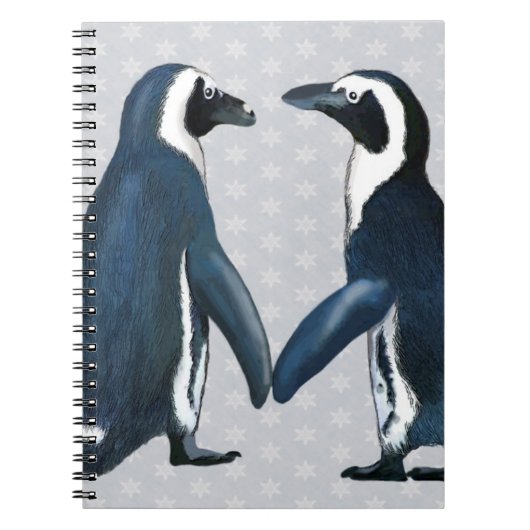 Pinguïns in liefde notitieboek (Voorkant)