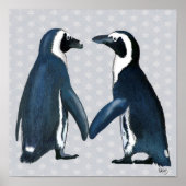 Pinguïns in liefde poster (Voorkant)