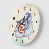 Pinguïns in winterscharven en Petten Grote Klok (Hoek)