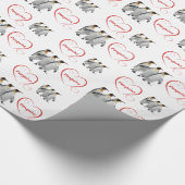 Pinguïns Inpakpapier (kies kleur) (Hoek)