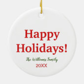 Pinguïns Keramisch Ornament (Achterkant)