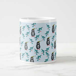 Pinguïns Kerst Kunst Grote Koffiekop