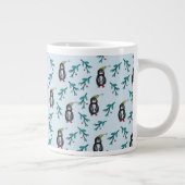 Pinguïns Kerst Kunst Grote Koffiekop (Rechts)