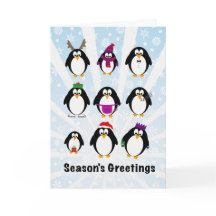 Pinguïns kerstKaart