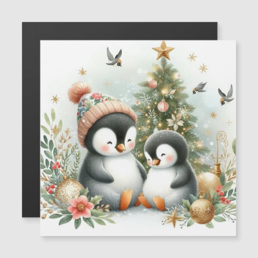 Pinguïns Kerstmis (Voorkant / Achterkant)