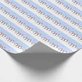 Pinguïns Kerstmis Cadeaupapier (Hoek)