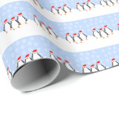 Pinguïns Kerstmis Cadeaupapier (Rol Hoek)