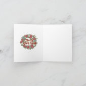 Pinguïns Kerstmis - kerstkaart Feestdagen Kaart (Binnen)