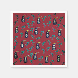 Pinguïns Kerstmis Servet