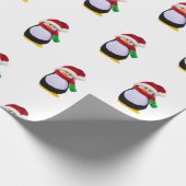 Pinguïns kerstpapier cadeaupapier (Hoek)