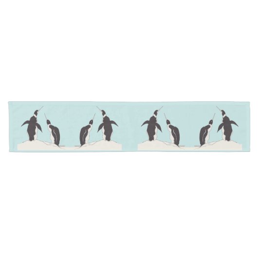 pinguïns korte tafelloper (Horizontaal)