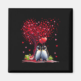 Pinguïns kostuum Valentijnsdag boom Schattige H Magneet