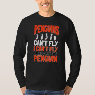 Pinguïns kunnen geen keizerlijke Zee-vogel-pinguïn T-shirt