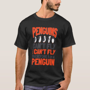 Pinguïns kunnen geen keizerlijke Zee-vogel-pinguïn T-shirt