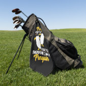 Pinguïns kunnen niet vliegen. golfhanddoek (Groen)