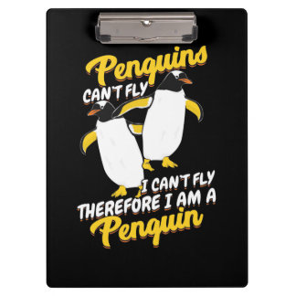 Pinguïns kunnen niet vliegen. klembord