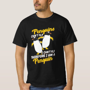 Pinguïns kunnen niet vliegen. t-shirt