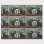 Pinguïns kunst foto mat inpakpapier, 30" x 6' cadeaupapier (Vlak)