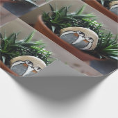 Pinguïns kunst foto mat inpakpapier, 30" x 6' cadeaupapier (Hoek)