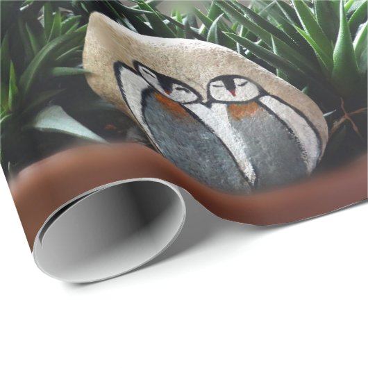 Pinguïns kunst foto mat inpakpapier, 30" x 6' cadeaupapier (Rol Hoek)