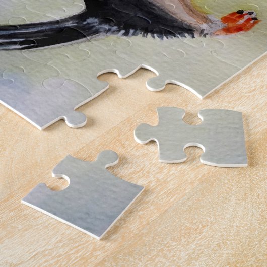 Pinguïns kus tekening puzzel legpuzzel (Zijkant)