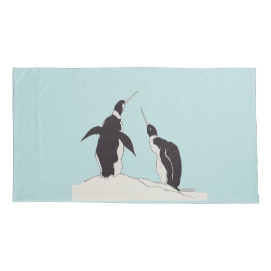 pinguïns kussensloop (Achterkant)