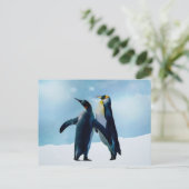 Pinguïns Live en laat leven Briefkaart (Staand voorkant)