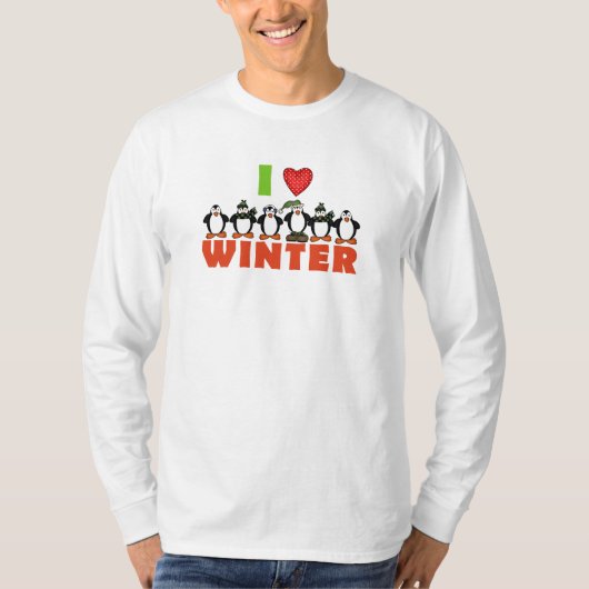 Pinguïns Love Winter Tshirts en Gifts (Voorkant)