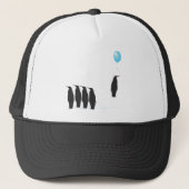 Pinguïns met ballonpet trucker pet (Voorkant)