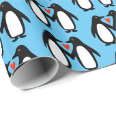 Pinguïns met heetspoeling cadeaupapier (Rol Hoek)