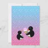 Pinguïns met ijs op uitnodiging van sterren (Achterkant)